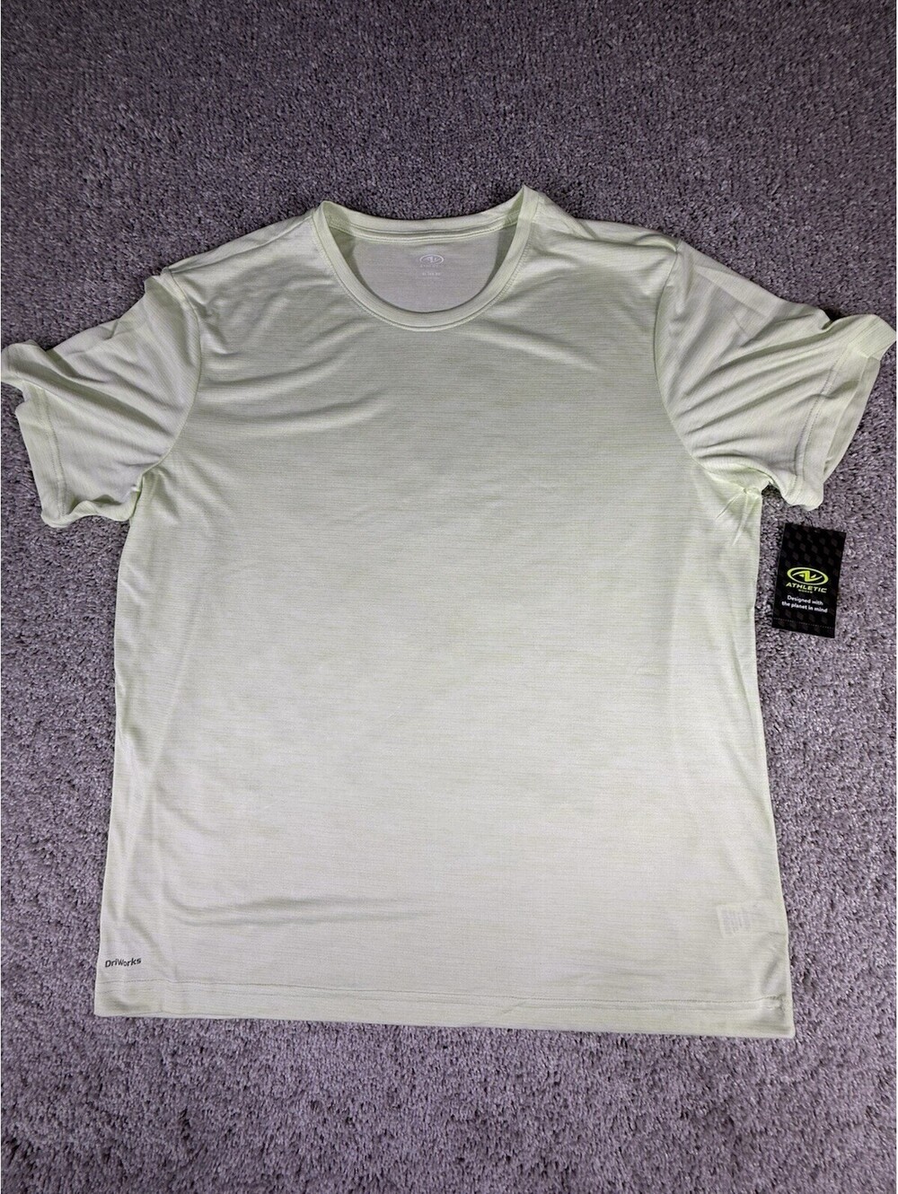Athletic Works Men’s Green Short Sleeve Fashion T-shirt Size XL